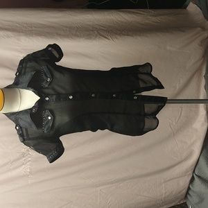 Women's bedazzled top. Size small.